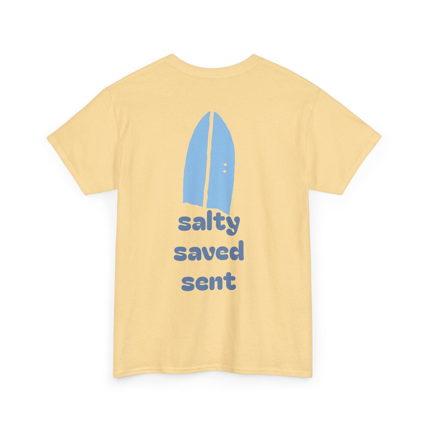 salty + saved + sent T-Shirt | minimalist script coastal faith tee