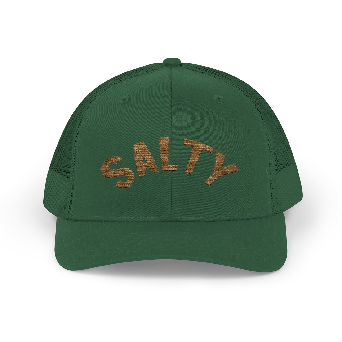 Salty Mama Trucker Hat | 'Old Gold' Text Snapback Cap