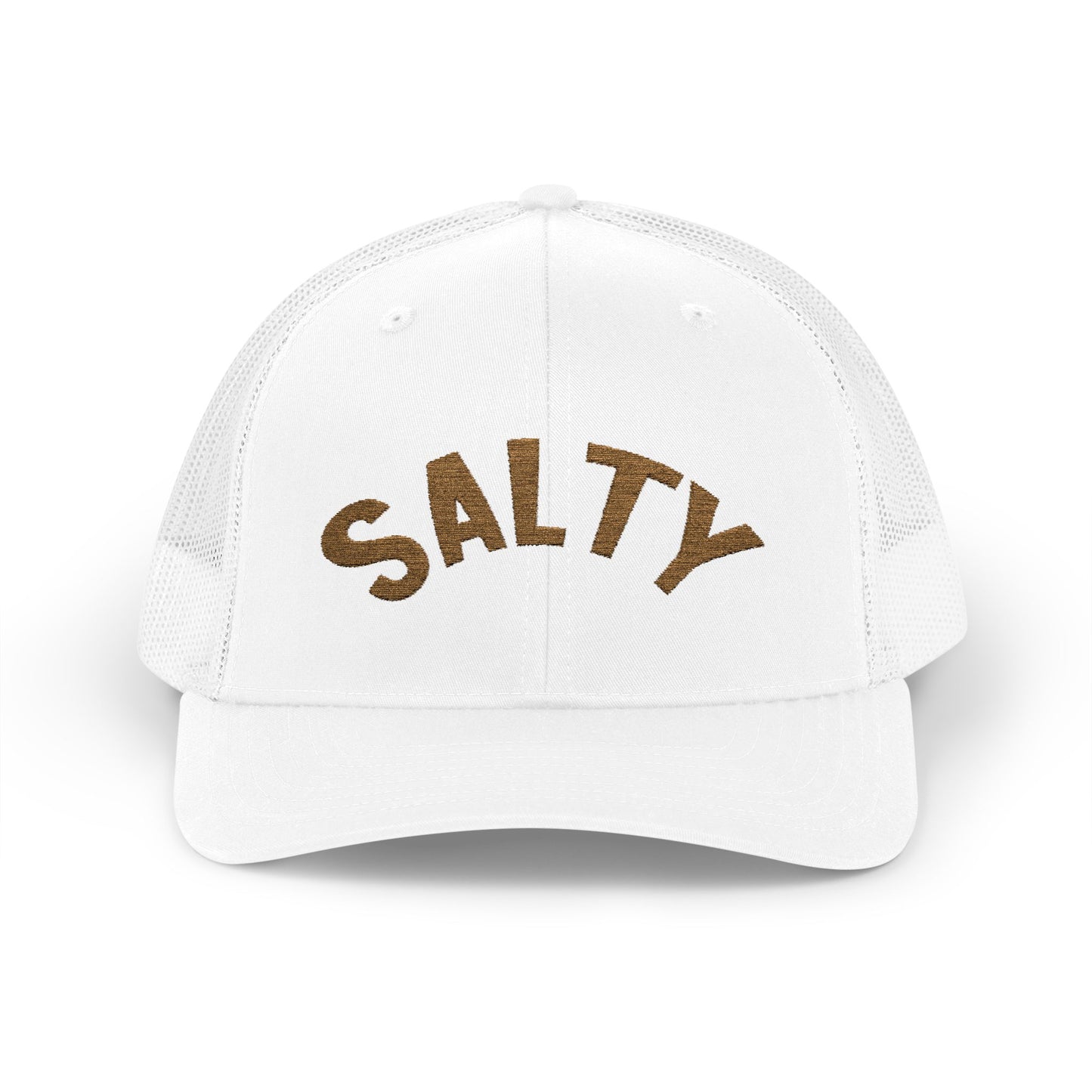 Salty Mama Trucker Hat | 'Old Gold' Text Snapback Cap