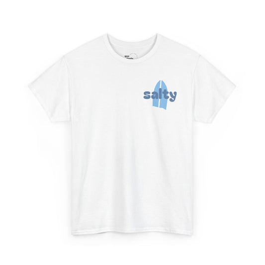 salty + saved + sent T-Shirt | minimalist script coastal faith tee