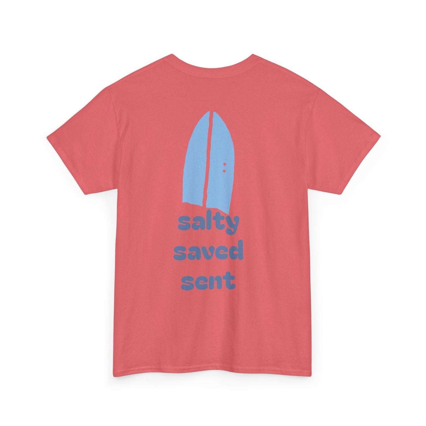 salty + saved + sent T-Shirt | minimalist script coastal faith tee