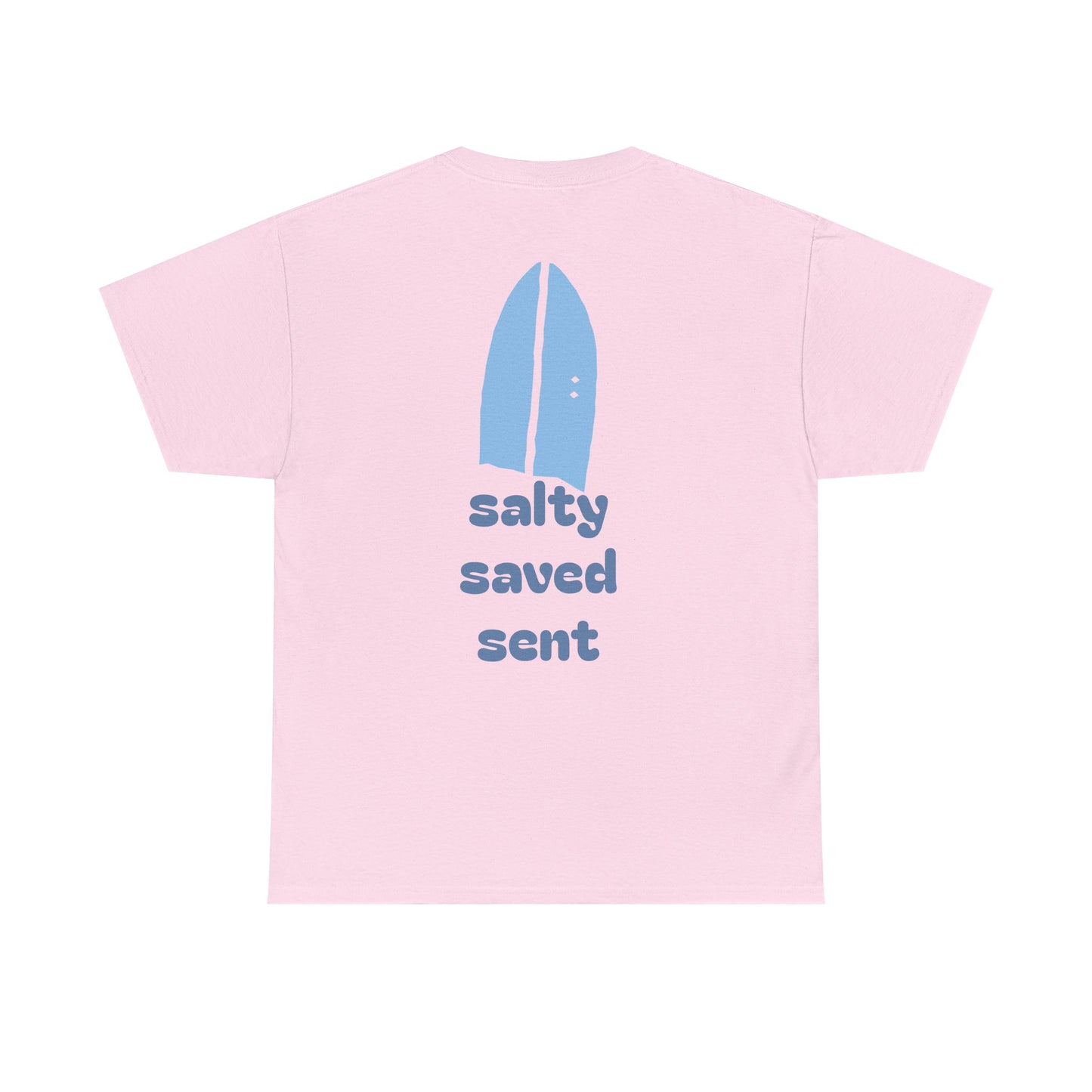 salty + saved + sent T-Shirt | minimalist script coastal faith tee