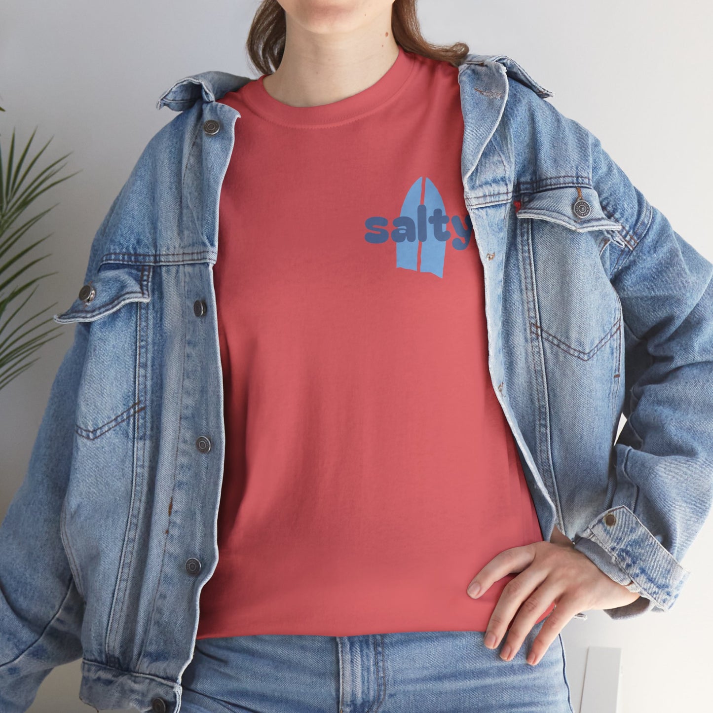 salty + saved + sent T-Shirt | minimalist script coastal faith tee