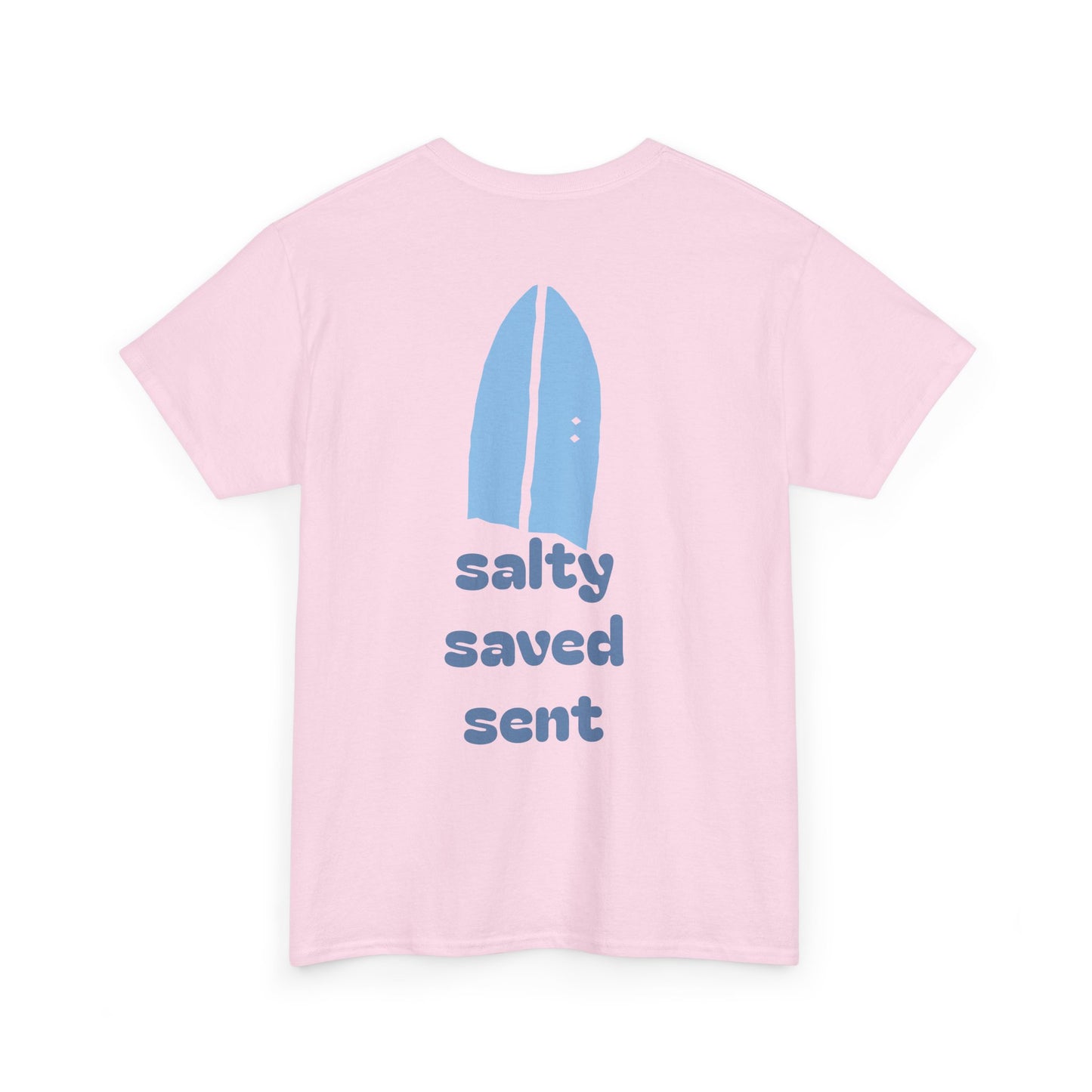 salty + saved + sent T-Shirt | minimalist script coastal faith tee