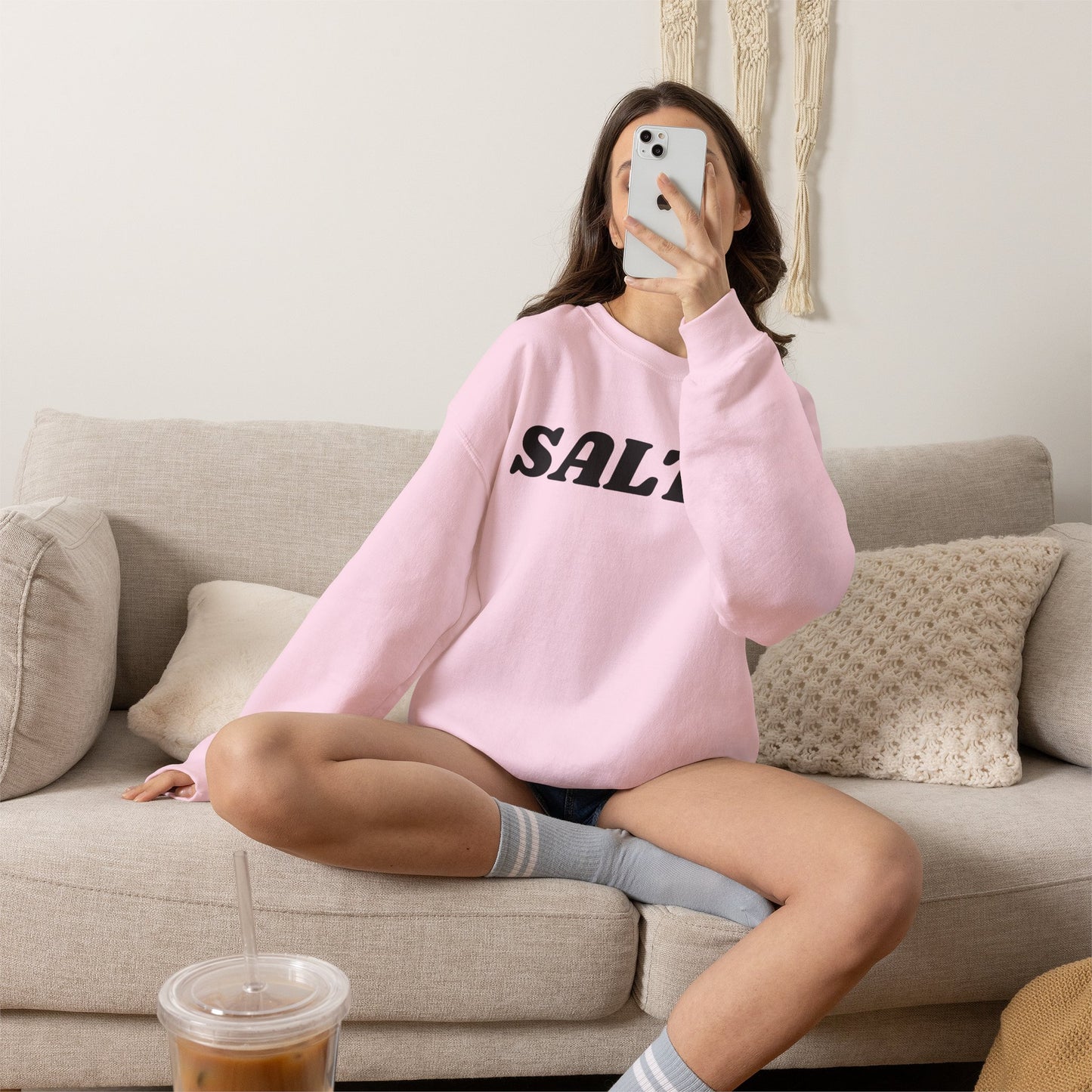 Salty text sweatshirt | 'You are the salt of the earth' Matthew 5:13 back