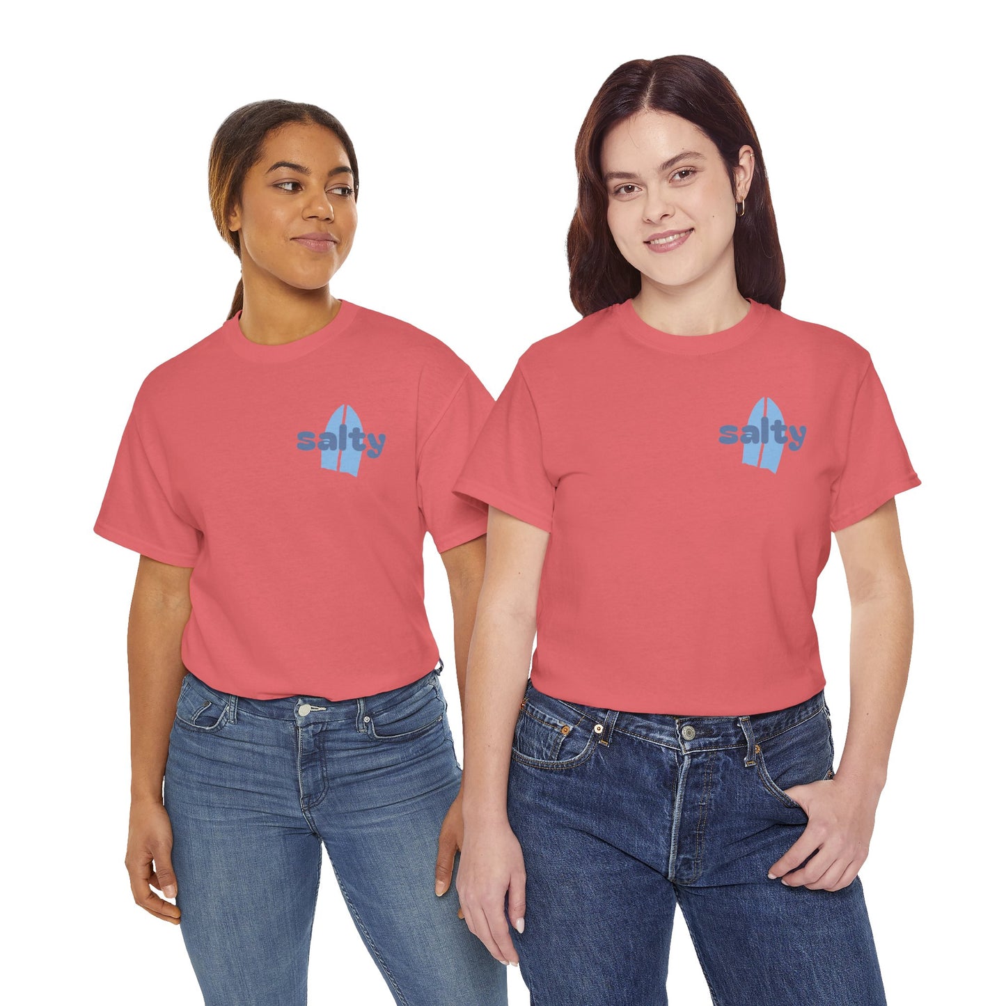salty + saved + sent T-Shirt | minimalist script coastal faith tee