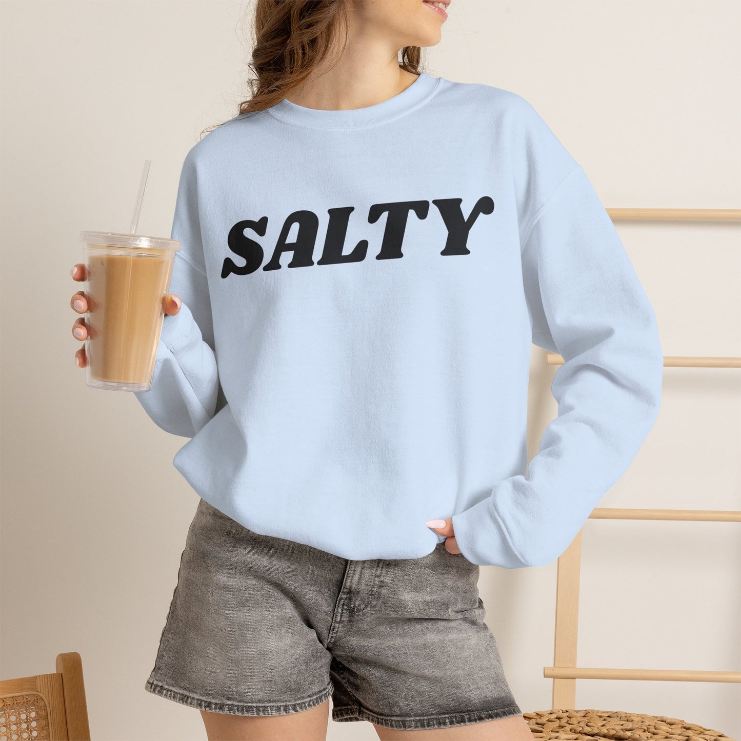 Salty text sweatshirt | 'You are the salt of the earth' Matthew 5:13 back