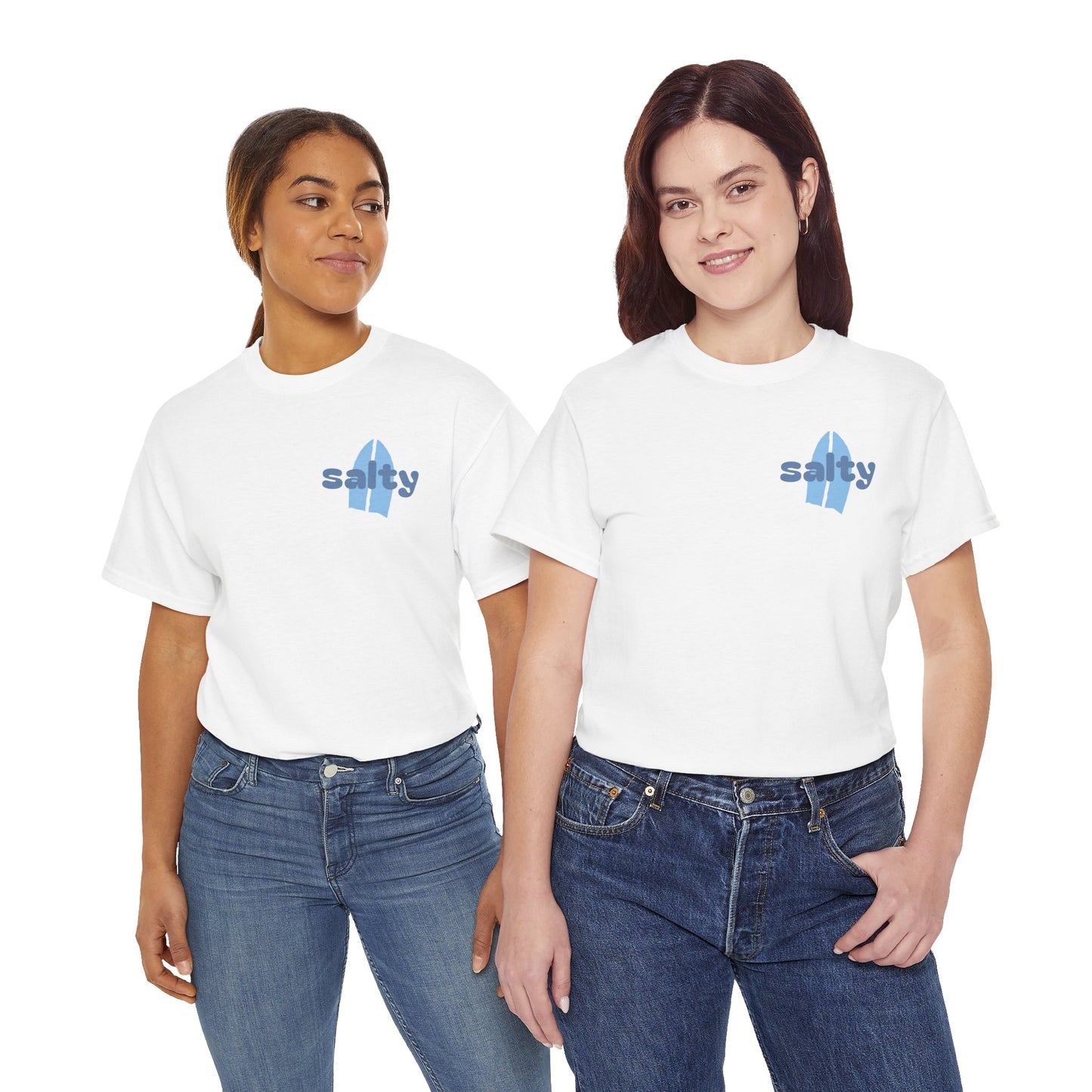 salty + saved + sent T-Shirt | minimalist script coastal faith tee