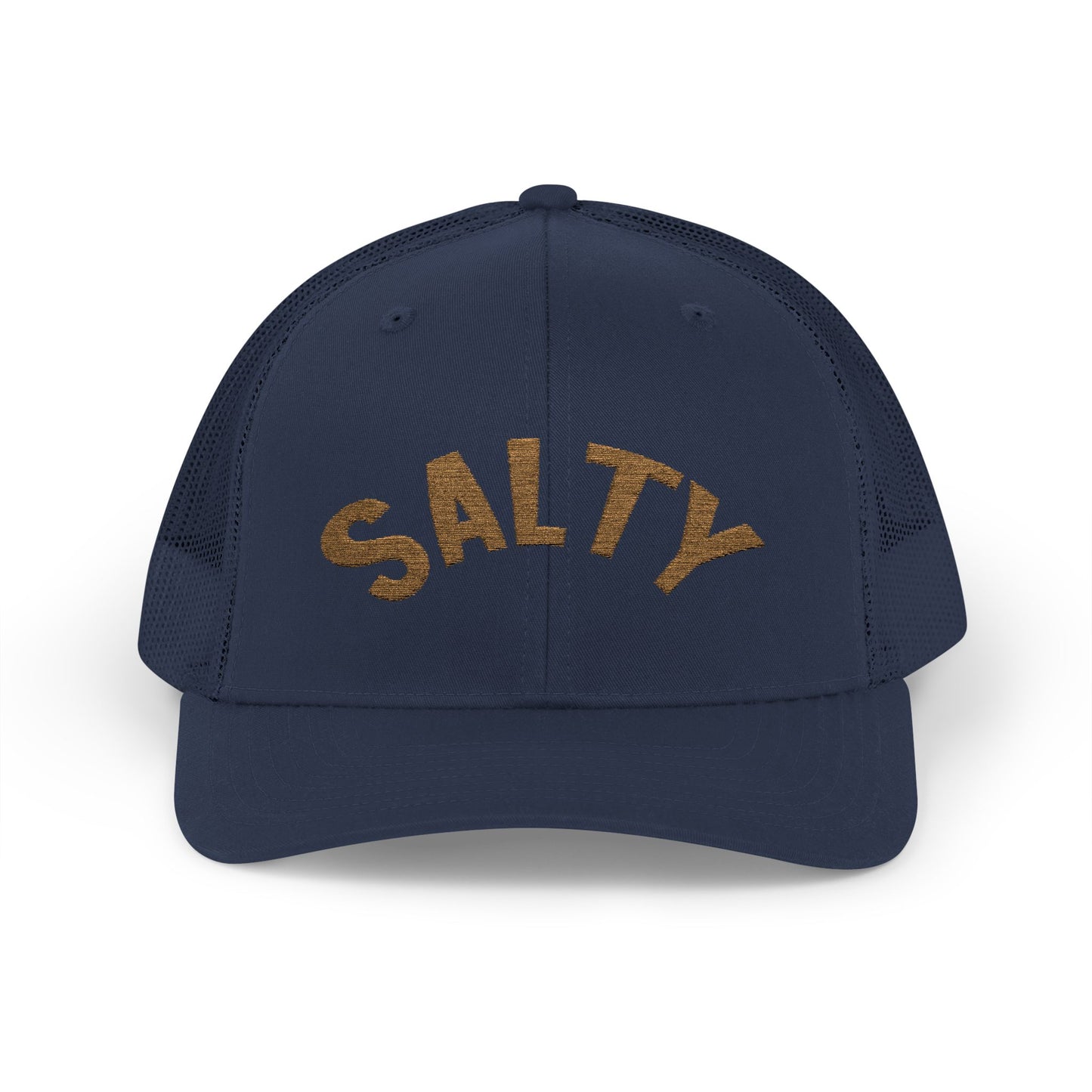 Salty Mama Trucker Hat | 'Old Gold' Text Snapback Cap